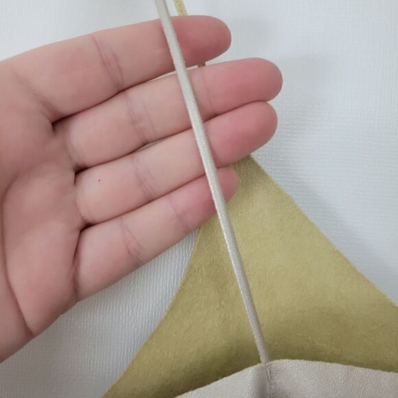 Zara Trafaluc Metallic Shimmer Leatherette Crop Cami - Picture 4 of 9